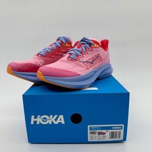 Hoka Mach 6 Youth Kids Running Shoes Pink Blue 1147553 PNYC Size 4Y